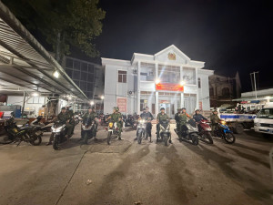 CÔNG AN PHƯỜNG TRẢNG DÀI RA QUÂN LỰC LƯỢNG 161 TUẦN TRA ĐẢM...