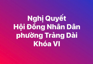 Nghị Quyết HĐND