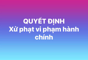 UBND phường Trảng Dài ra Quyết định xử phạt vi phạm hành chính đối với bà Bùi Ngọc Bão Hòa