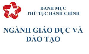 danh mục TTHC GDDT