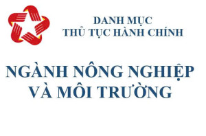 danh mục TTHC nong nghiep va moi truong