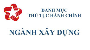 danh mục TTHC xay dung