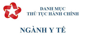 danh mục TTHC Y te