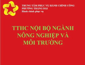 TTHC NỘI BỘ LĨNH VỰC MÔI TRƯỜNG