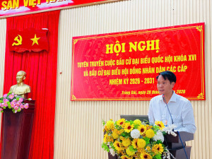 Ủy ban nhân dân phường Trảng Dài tổ chức Hội nghị tuyên truyền pháp luật về bầu cử đại biểu Quốc hội khóa XVI và đại biểu Hội đồng nhân dân các cấp nhiệm kỳ 2026–2031.