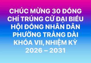 CÔNG BỐ 30 NGƯỜI TRÚNG CỬ ĐẠI BIỂU HỘI ĐỒNG NHÂN DÂN PHƯỜNG...