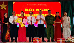 Ủy ban nhân dân phường Trảng Dài tổ chức Lễ công bố Quyết định về công tác cán bộ