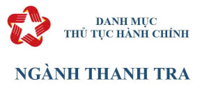 danh mục TTHC thanh tra