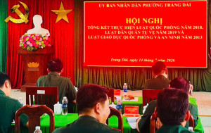PHƯỜNG TRẢNG DÀI TỔ CHỨC HỘI NGHỊ TỔNG KẾT THỰC HIỆN “3 LUẬT”