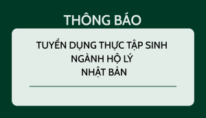 THÔNG BÁO