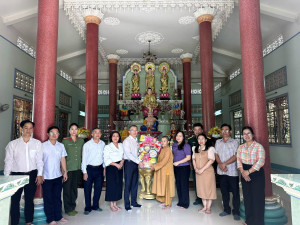 Trảng Dài thăm, chúc mừng các cơ sở Phật giáo nhân dịp Lễ Vu Lan báo hiếu