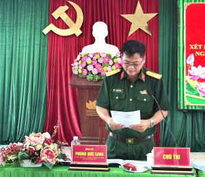 Trảng Dài xét duyệt tiêu chuẩn tuyển chọn công dân nhập ngũ năm 2027