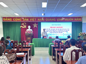 Phường Trảng Dài sinh hoạt chuyên đề tháng 9 về học tập và thực hành theo tư tưởng Hồ Chí Minh