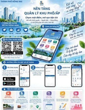 Đẩy mạnh cài đặt, sử dụng Nền tảng Quản lý Khu phố/ấp...