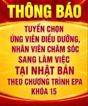 Thông báo tuyển chọn ứng viên điều dưỡng, nhân viên chăm sóc...