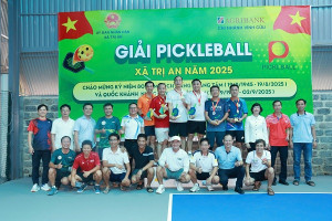 Giải Pickleball chào mừng thành công Đại hội Đảng bộ xã Trị An