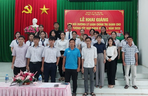 Khai giảng lớp bồi dưỡng lý luận chính trị dành cho đối tượng kết nạp Đảng