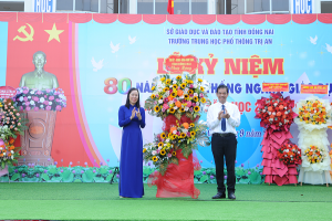 Trường THPT Trị An khai giảng năm học 2025 – 2026