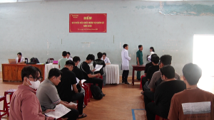 Xã Trị An khám sơ tuyển sức khỏe nghĩa vụ quân sự năm 2026