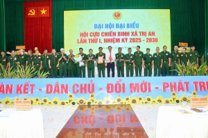 Đại hội đại biểu Hội Cựu chiến binh xã Trị An lần thứ I, nhiệm kỳ 2025 – 2030