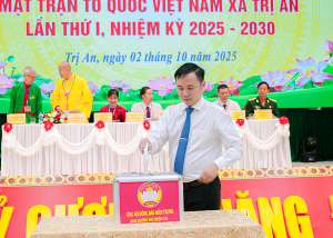 Lan tỏa tinh thần “Lá lành đùm lá rách” tại Đại hội Đại biểu MTTQ Việt Nam xã Trị An