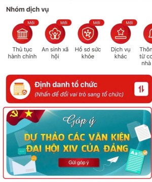 Triển khai lấy ý kiến Nhân dân vào các dự thảo văn kiện Đại hội XIV của Đảng qua ứng dụng VNeID