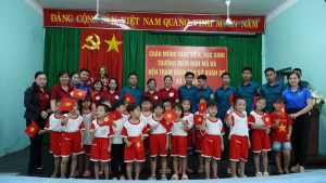 Tham quan, trải nghiệm thực tế tại Ban Chỉ huy Quân sự xã Trị An