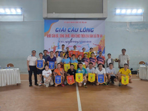 Xã Trị An tổ chức Giải cầu lông cán bộ, công chức, viên chức năm 2025