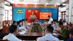 Họp Ban Chấp hành Đảng bộ xã Trị An lần thứ 3