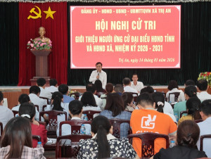 Đảng ủy xã Trị An tổ chức hội nghị bầu cử theo đúng quy định