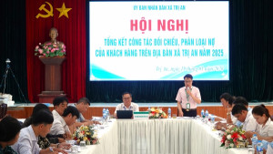 Hội nghị tổng kết công tác đối chiếu, phân loại nợ của khách hàng trên địa bàn xã Trị An năm 2025