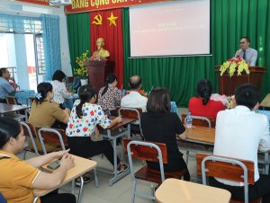 Hội nghị công tác cán bộ tại Trường TH–THCS Mã Đà