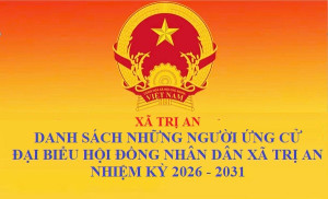 Nghị quyết Công bố danh sách chính thức những người ứng cử đại biểu Hội đồng nhân dân xã Trị An