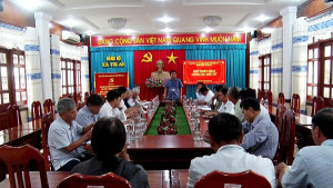 Triển khai công tác bầu cử đại biểu HĐND tỉnh khóa XI tại đơn vị bầu cử số 18, xã Trị An