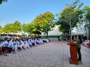 Công an xã Trị An tư vấn tuyển sinh Công an nhân dân năm 2026