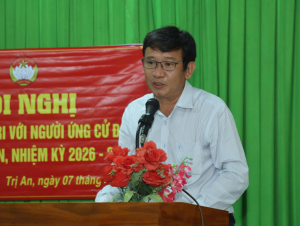 Hội nghị tiếp xúc cử tri với người ứng cử đại biểu HĐND xã Trị An, nhiệm kỳ 2026 – 2031.