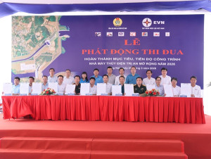 Phát động thi đua đẩy nhanh tiến độ Dự án Thủy điện Trị An mở rộng