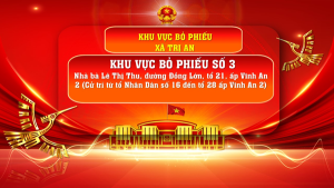 ỦY BAN BẦU CỬ XÃ TRỊ AN THÔNG BÁO