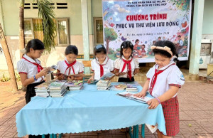 Lan tỏa văn hoá đọc tại điểm trường Cây Sung – Trường TH-THCS Mã Đà