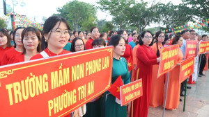 Phường Trị An diễu hành chào mừng các ngày lễ lớn và thành lập thành phố Đồng Nai, phường Trị An