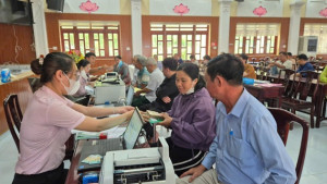 Phòng giao dịch Ngân hàng Chính sách xã hội Vĩnh Cửu tổ chức giao dịch tại Điểm giao dịch Trị An, Mã Đà