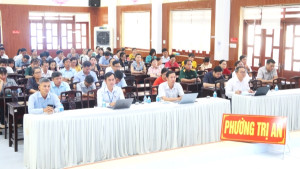 Phường Trị An dự trực tuyến hội nghị phát động đợt thi đua đặc biệt 500 ngày đêm