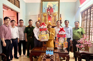 Phường Trị An thăm, chúc mừng các cơ sở Phật giáo nhân Đại lễ Phật đản Phật lịch 2570