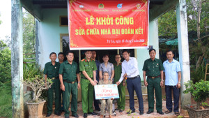 phường Trị An khởi công sửa chữa nhà đại đoàn kết cho gia đình thờ cúng liệt sĩ