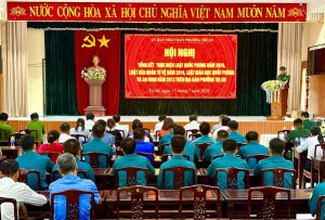 Phường Trị An tổng kết thực hiện Luật Quốc phòng, Luật Dân quân tự vệ và Luật Giáo dục quốc phòng và an ninh