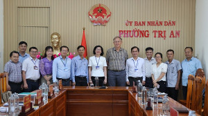 Phường Trị An phối hợp làm việc với đoàn chuyên gia nhà tài trợ vốn Dự án Nhà máy Thủy điện Trị An mở rộng