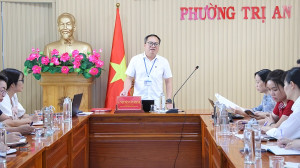 UBND phường Trị An rà soát công tác sắp xếp trường học và chuẩn bị năm học mới 2026 - 2027