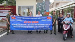 LỄ RA QUÂN THỰC HIỆN CÔNG TÁC DÂN VẬN TẠI PHƯỜNG TRỊ AN