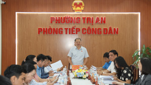 Đoàn khảo sát của Ủy ban Dân nguyện và Giám sát Quốc hội khảo sát công tác tiếp công dân tại phường Trị An