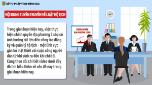 Một số nội dung quy định về Luật Hộ tịch